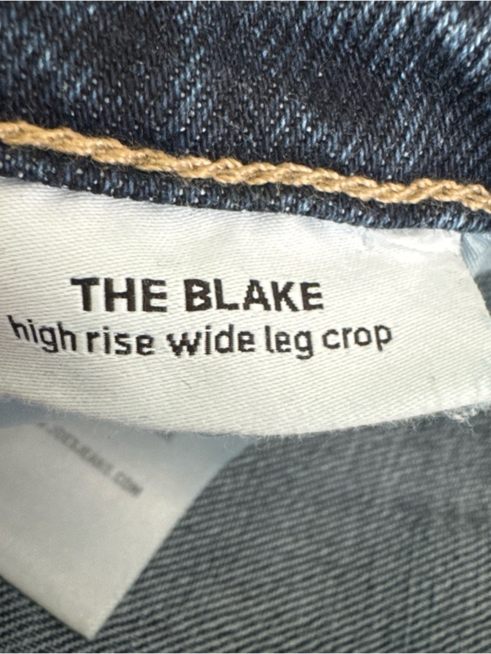 Joe's the Blake High Rise Wide Leg Crop Jeans, Medium Wash Denim Jeans, Size 29 - Picture 9 of 10